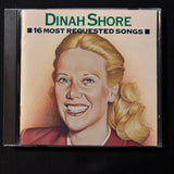 CD Dinah Shore '16 Most Requested Songs' (1991) Buttons and Bows, Willow Weep For Me