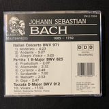 CD Bach Italian Concerto, Partita 1 B-Major, Toccata D-Major, Dubrava Tomsic