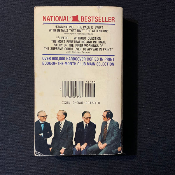 BOOK Bob Woodward Scott Armstrong #39 The Brethren #39 (1981) PB Supreme Cou BOOK Bob Woodward Scott Armstrong #39 The Brethren #39 (1981) PB Supreme Cou