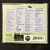 CD 30 #1 Hits of the 30s (2004) 2-disc Duke Ellington, Guy Lombardo, Cab Calloway, Kate Smith