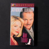 VHS Man Trouble (1992) Jack Nicholson, Ellen Barkin, Harry Dean Stanton