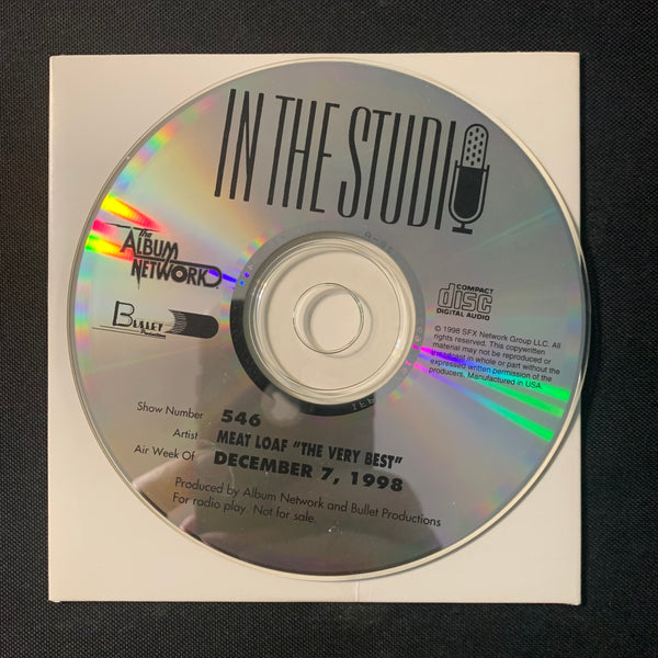 CD Meat Loaf 'In the Studio' (1998) radio-only promo DJ broadcast program Album Network