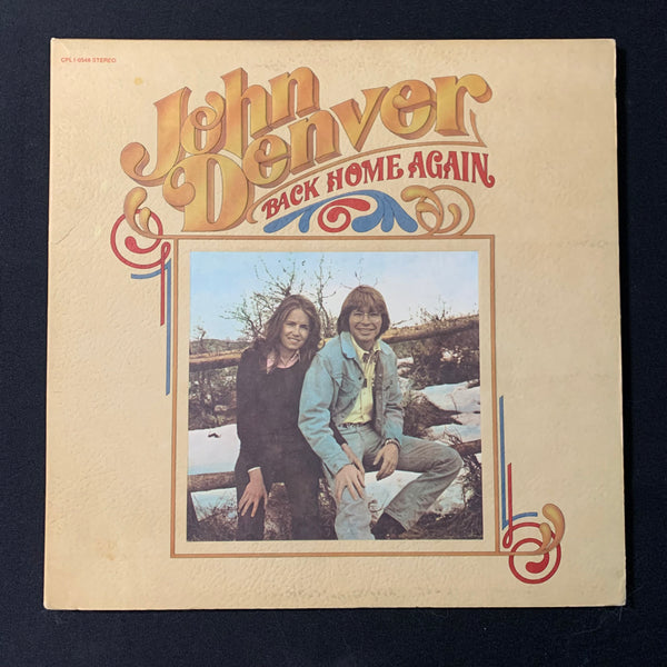 LP John Denver 'Back Home Again' (1974) clean VG+/VG+ gatefold vinyl