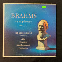 LP Brahms 'Symphony No. 1' (1961) London Philharmonic Orchestra, Sir Adrian Boult VG/VG vinyl