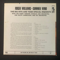 LP Roger Williams 'Summer Wind and Your Special Requests' (1965) VG/VG+ Harry Simeone, Ralph Carmichael