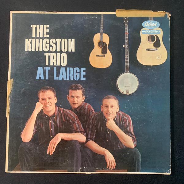 LP The Kingston Trio 'At Large' (1959) VG-/VG- vinyl record folk music singers