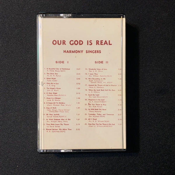 CASSETTE Harmony Singers 'Our God Is Real' Christian gospel Decatur Michigan
