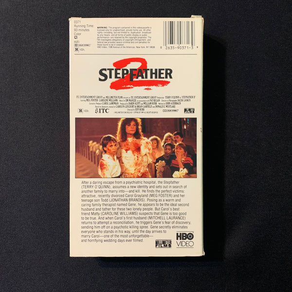Vhs Stepfather 2 1989 Terry Oquinn Jonathan Brandis Meg Foster The Exile Media And 5796