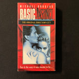 VHS Basic Instinct Director's Cut (1992) Michael Douglas, Sharon Stone