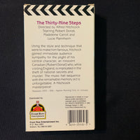 VHS The Thirty Nine Steps (1935) Robert Donat, Madeleine Carroll, Alfred Hitchcock
