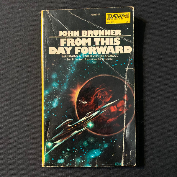 BOOK John Brunner 'From This Day Forward' (1973) DAW science fiction paperback