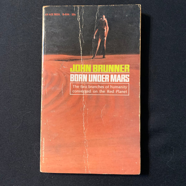BOOK John Brunner 'Born Under Mars' (1967) paperback science fiction