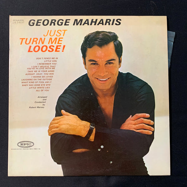 LP George Maharis 'Just Turn Me Loose!' (1963) VG+/VG+ pop vocal easy listening