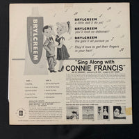 LP Connie Francis 'Sing Along With' (1961) Brylcreem promotional record VG+/VG+ vinyl