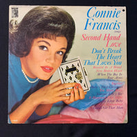 LP Connie Francis 'Second Hand Love and Other Hits' (1962) VG/VG vinyl record pop vocal