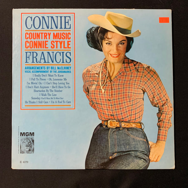 LP Connie Francis 'Country Music Connie Style' (1962) VG+/VG+ vinyl record