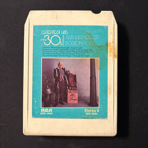 8 TRACK TAPE Arthur Fiedler Boston Pops 'Greatest Hits of the 30s' (1973)