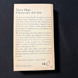 BOOK Victor Hugo 'Choses vues 1947-1848' (1972) French language PB Things Seen
