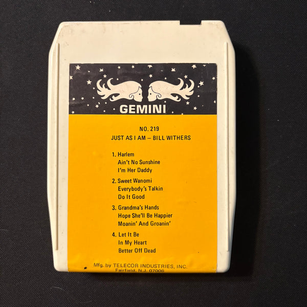 8 TRACK TAPE Bill Withers 'Just As I Am' Gemini label (possible bootleg)