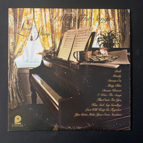 LP Living Strings 'I Write the Songs' (1978) VG+/VG+ easy listening instrumental vinyl record