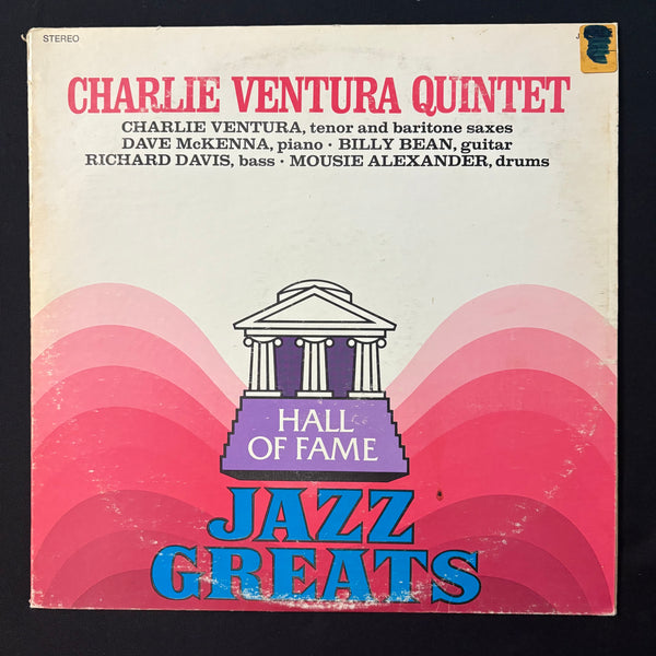 LP Charlie Ventura Quintet 'Hall of Fame Jazz Greats' (1978) VG+/VG vinyl record