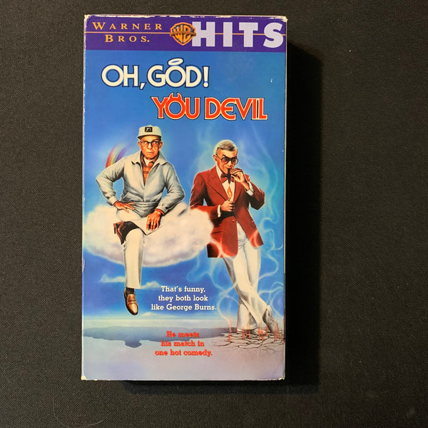 VHS Oh God! You Devil (1984) George Burns, Ted Wass, Ron Silver, Roxanne Hart