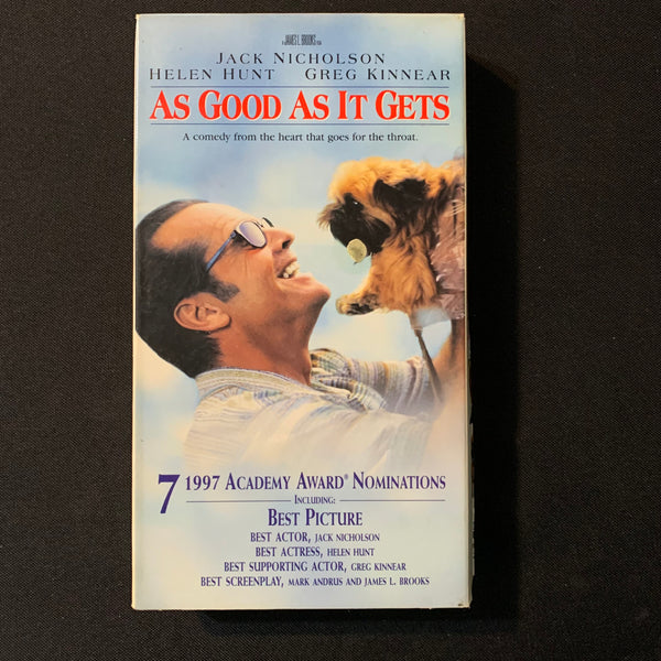 VHS As Good As It Gets (1998) Jack Nicholson, Helen Hunt, Greg Kinnear