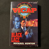 BOOK Michael Newton 'VICAP #6: Black Lace' (1991) PB FBI action thriller