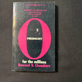 BOOK Howard V. Chambers 'Phrenology For the Millions' (1970) PB reading the skull