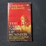BOOK Erskine Caldwell 'Last Night of Summer' (1964) PB fiction