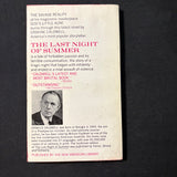 BOOK Erskine Caldwell 'Last Night of Summer' (1964) PB fiction