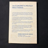 BOOK Milton Friedman 'An Economist's Protest' (1972) columns compiled inflation