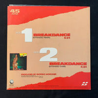 12" SINGLE Irene Cara 'Breakdance' 1983) VG/VG+ Giorgio Moroder extended remix