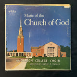 LP Anderson College Choir, Charles R. Stanley 'Music Of the Church of God' VG/VG vinyl record