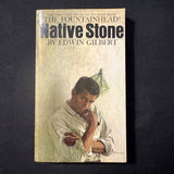 BOOK Edwin Gilbert 'Native Stone' (1966) PB Bantam novel unconventional architect