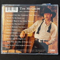 CD Tim McGraw 'Not a Moment Too Soon' (1994) Indian Outlaw, Don't Take the Girl