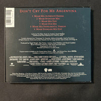 CD Madonna 'Don't Cry For Me Argentina' single (1997) Evita