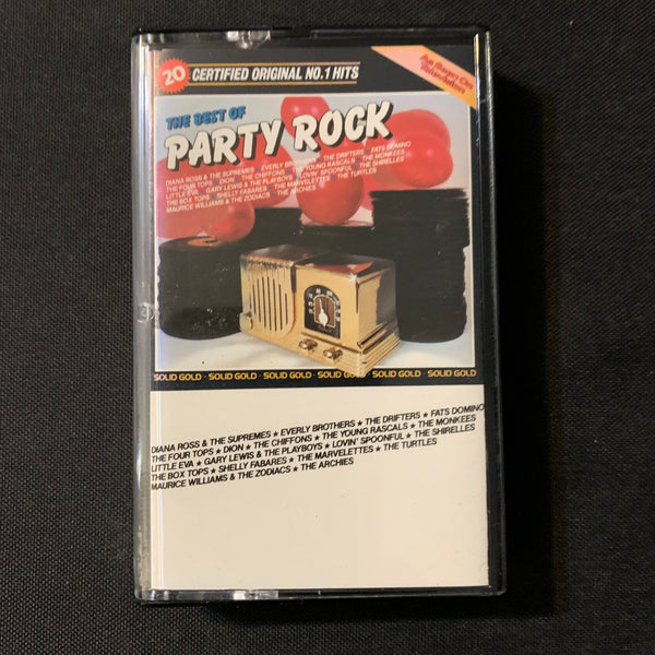 CASSETTE Best Of Party Rock (1983) tape Diana Ross, Everly Brothers, Drifters, Four Tops