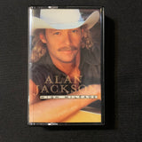 CASSETTE Alan Jackson 'High Mileage' (1998) tape I'll Go On Loving You, Right On the Money