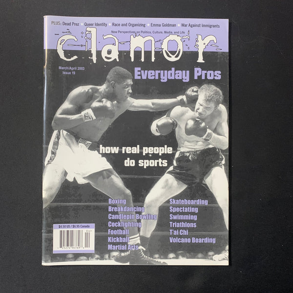 MAGAZINE Clamor #19 Mar/Apr 2003 Sports For Real People, Dead Prez, Emma Goldman