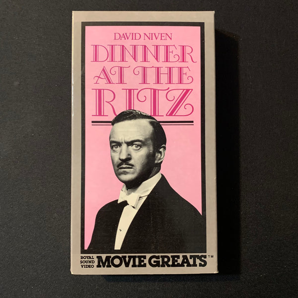 VHS Dinner At the Ritz (1937) David Niven, Paul Lukas, Annabella, Nora Swinburne