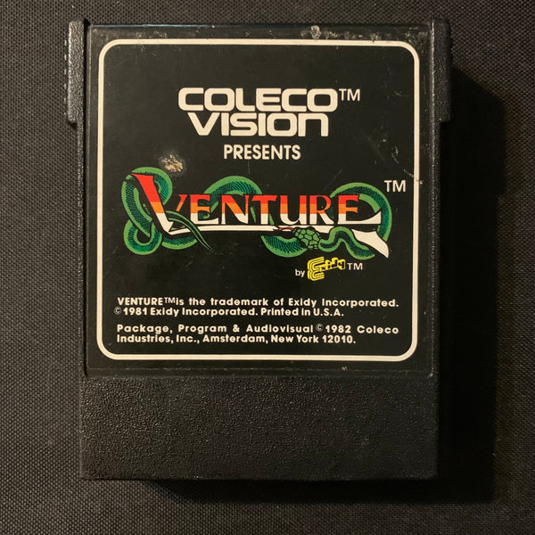 COLECOVISION Venture (1982) tested video game cartridge