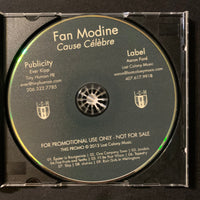 CD Fan Modine 'Cause Celebre' (2013) promo advance CD indie rock