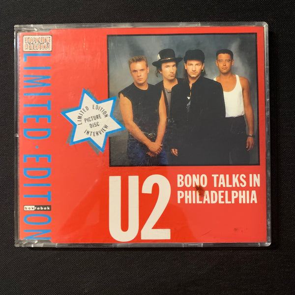 CD U2 'Bono Talks In Philadelphia' interview picture disc Baktabak