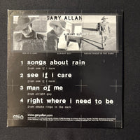 CD Gary Allan 4-track promotional sampler (2004) See If I Care, Songs About Rain