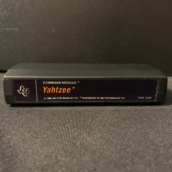 TEXAS INSTRUMENTS TI 99/4A Yahtzee (1980) tested game cartridge Milton Bradley