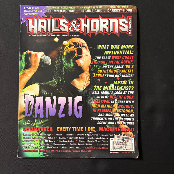 MAGAZINE Hails & Horns 5 Jul/Aug 2007 Danzig, Devildriver, Every Time I Die, Machine Head