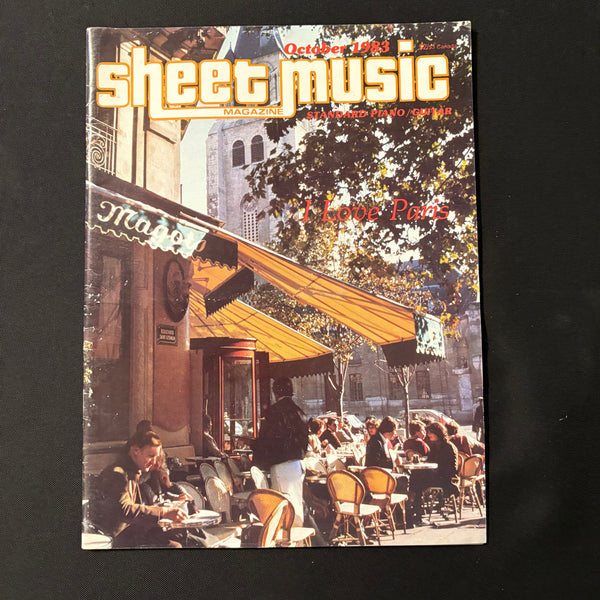 MAGAZINE Sheet Music Oct 1983 music of Paris, film concertos