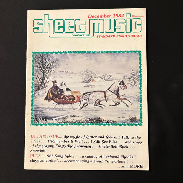 MAGAZINE Sheet Music Dec 1982 Lerner and Loewe, sing-a-long accompaniment