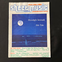 MAGAZINE Sheet Music Jun/Jul 1983 Moonlight Serenade, Ebb Tide, Richard Leigh